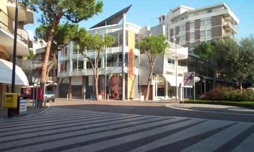 Piazza Nettuno in centro a Cattolica
